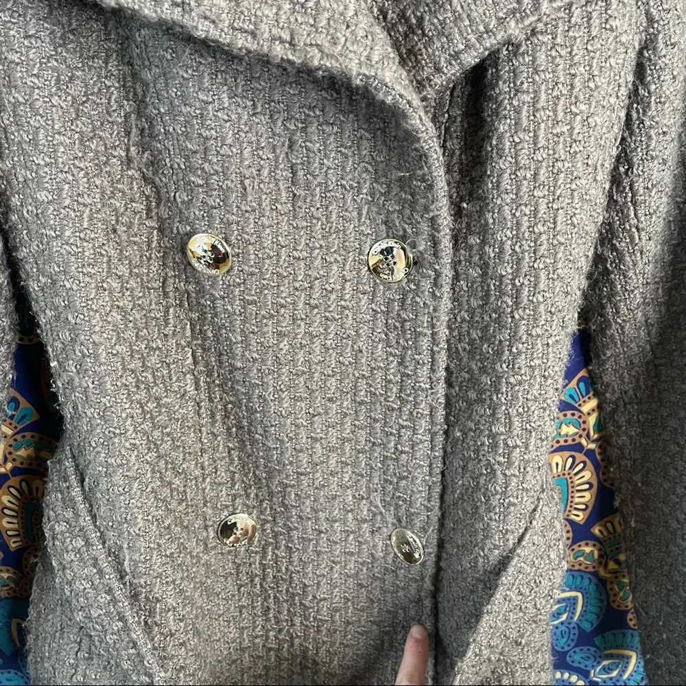 Calvin Klein Wool Blend Trench Coat - Picture 6 of 16